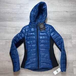Bernardo Super Swift Puffer Coat Womens Sz XS Hooded Pockets Packable EcoPlume